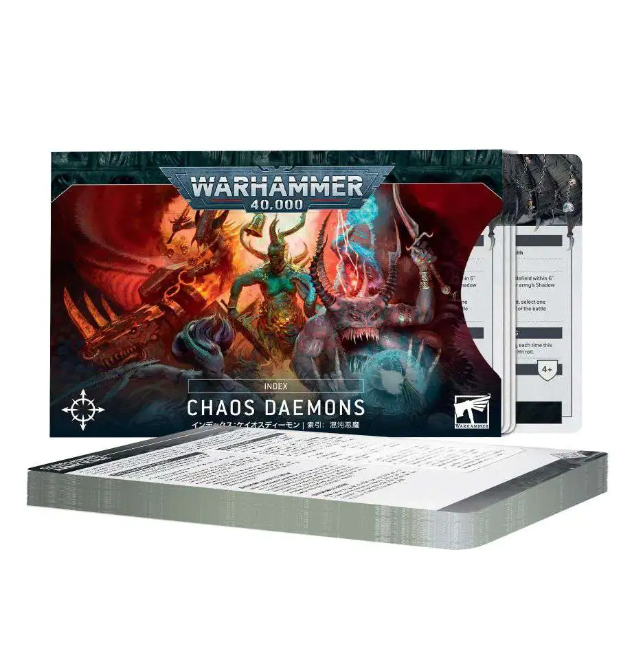 Warhammer 40,000 10th Edition Chaos Daemons Index Cards Sealed Games ...