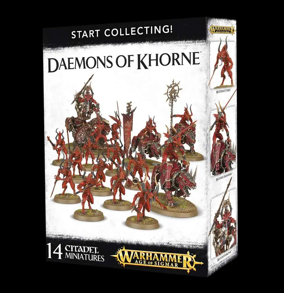 Warhammer Age of Sigmar Grand Alliance Chaos Daemons of Chaos Start  Collecting Daemons of Khorne Games Workshop - ToyWiz