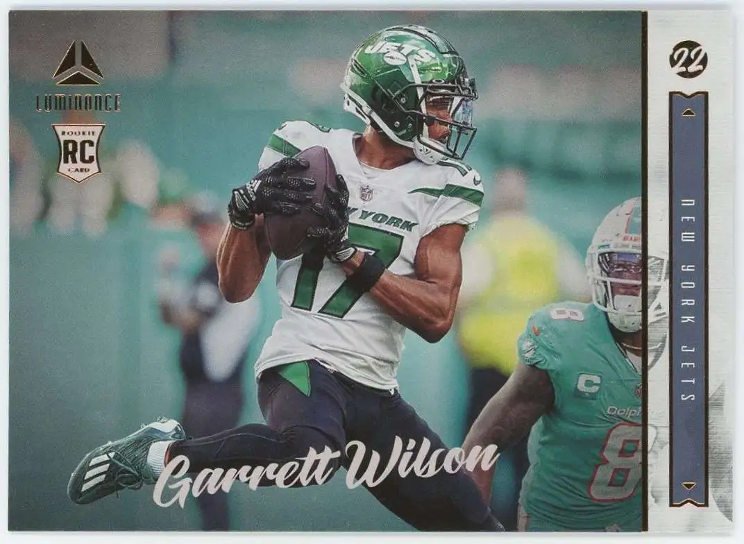 NFL 2022 Panini Chronicles Luminance Bronze Garrett Wilson #217 [Rookie]