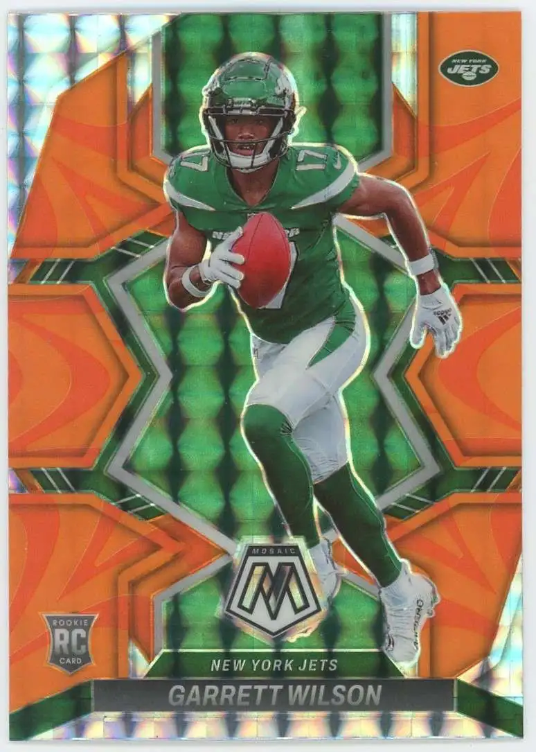 NFL 2022 Panini Mosaic Reactive Orange Garrett Wilson #311 [Rookie]