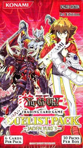 YuGiOh Duelist Pack Jaden Yuki 3 Booster Box 30 Packs Konami - ToyWiz