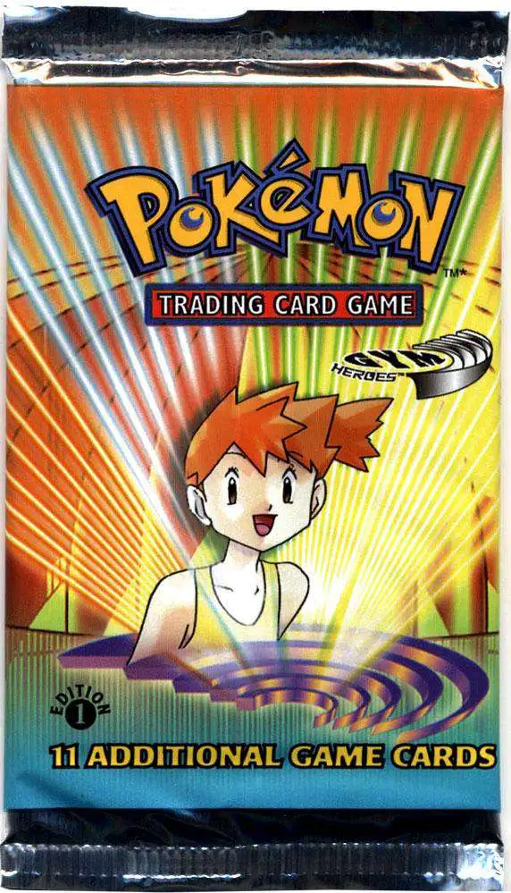 Pokemon Wotc Gym Heroes Long Tab Booster Pack Factory Sealed 