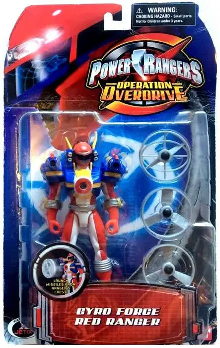 Power Rangers Operation Overdrive Gyro Force Red Ranger Action Figure