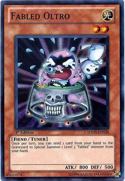 YuGiOh YuGiOh 5D's Hidden Arsenal 3 Super Rare Fabled Oltro HA03-EN038