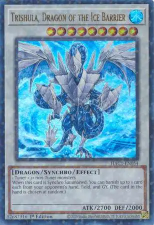 YuGiOh Hidden Arsenal: Chapter 1 Duel Terminal Ultra Parallel Rare Trishula, Dragon of the Ice Barrier HAC1-EN054