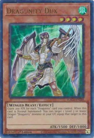YuGiOh Hidden Arsenal: Chapter 1 Duel Terminal Ultra Parallel Rare Dragunity Dux HAC1-EN149
