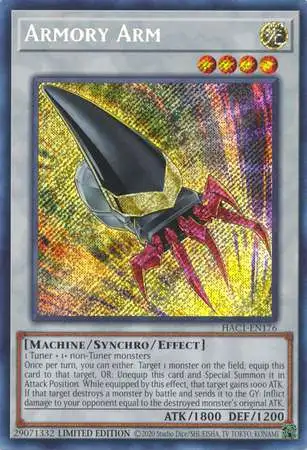 YuGiOh Hidden Arsenal: Chapter 1 Secret Rare Armory Arm HAC1-EN176