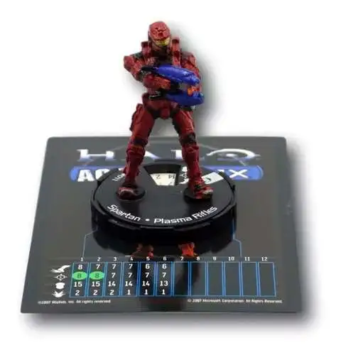 Halo 3 ActionClix Common Spartan Dual Plasma Rifles #11 [Red]