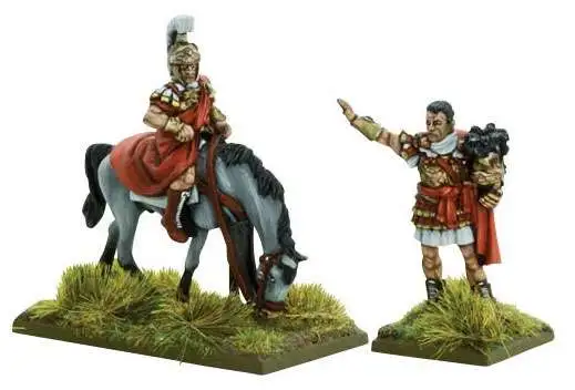 Hail Caesar Caesarian Roman Officers Miniatures