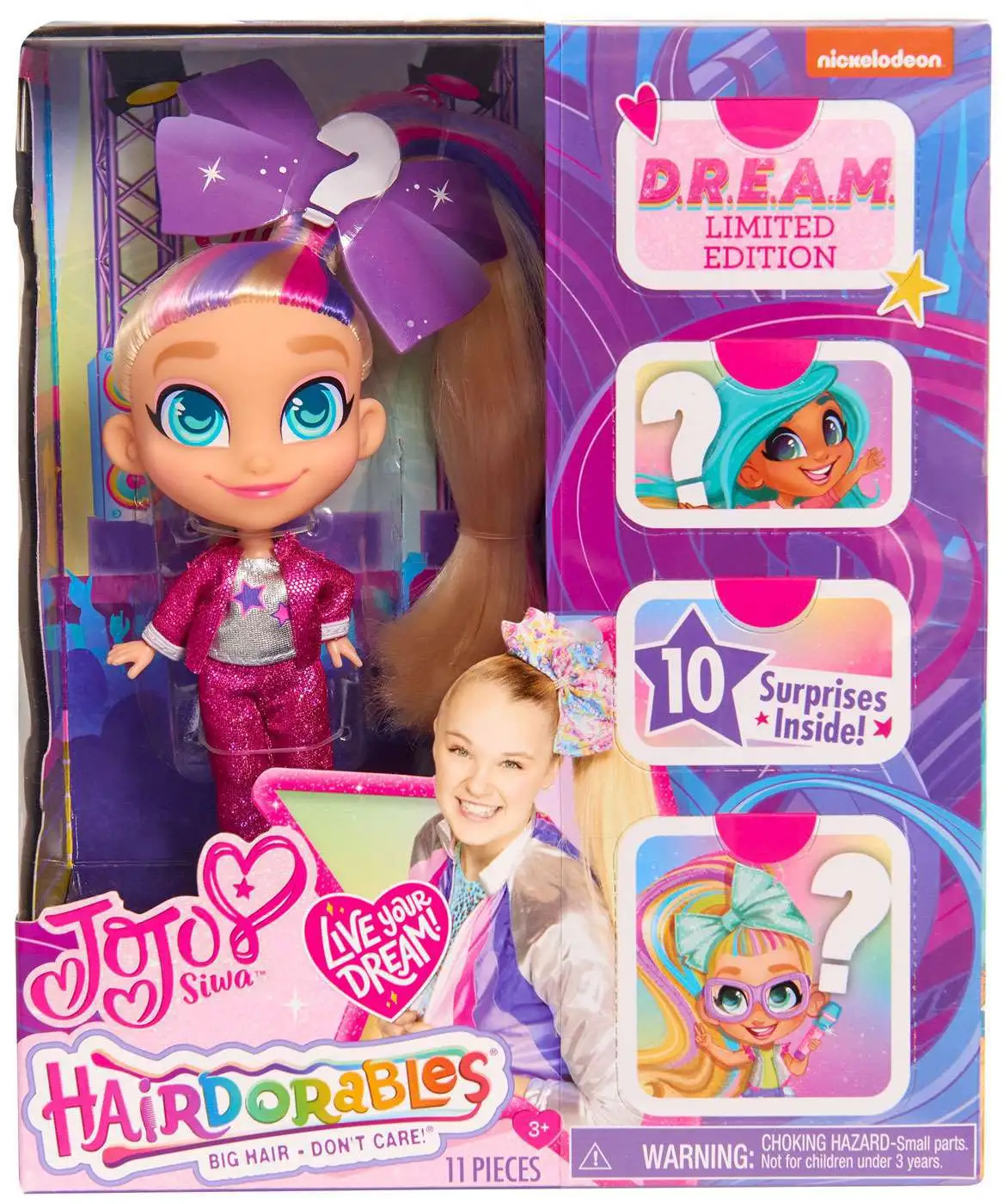 Brand New Hairdorables Jojo Siwa DREAM Doll Series 2 Jumpsuit 