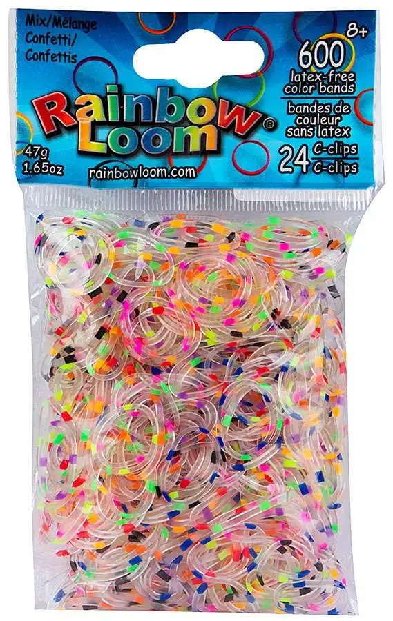 C-Clips Rainbow Loom Ocean Blue Jelly Rubber Bands Refill 