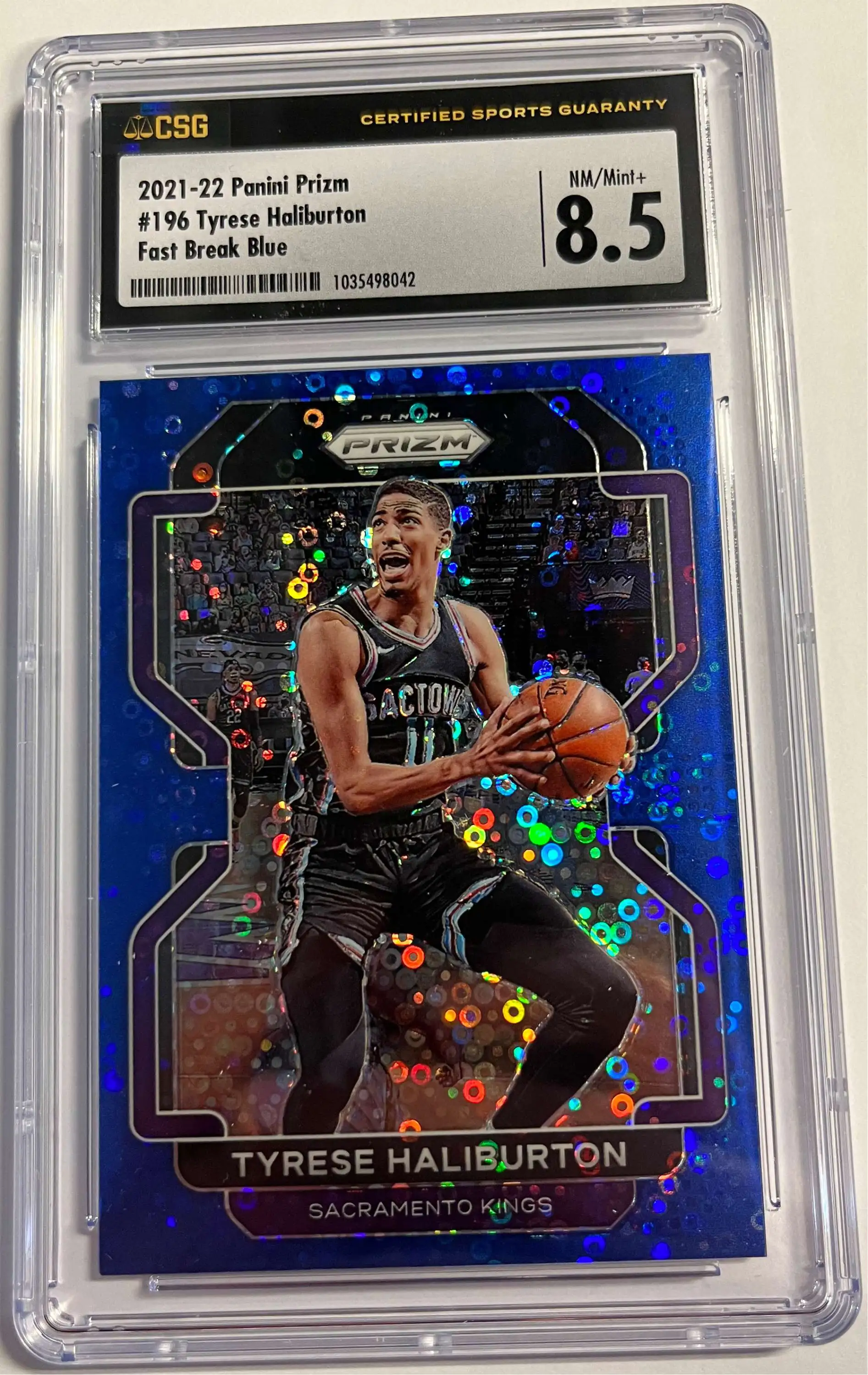 NBA 2021 Prizm Basketball Tyrese Haliburton Graded Card 196