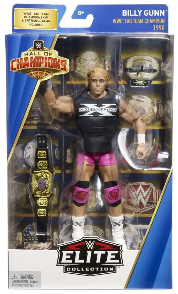 6 in Mattel Toys WWE Hall of Champions Elite 1998 Billy Gunn Degeneration X 