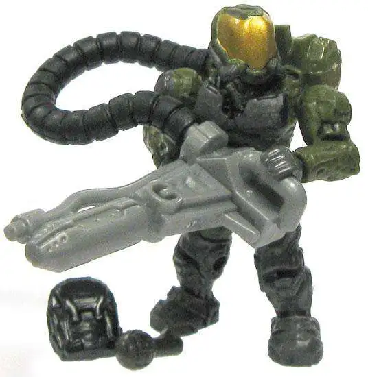 Mega Bloks Halo Flame Marine (V2) 2-Inch Minifigure [Green Loose]
