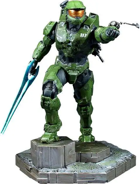 Halo Infinite Master Chief 10 PVC Statue Grappleshot, Damaged Package ...