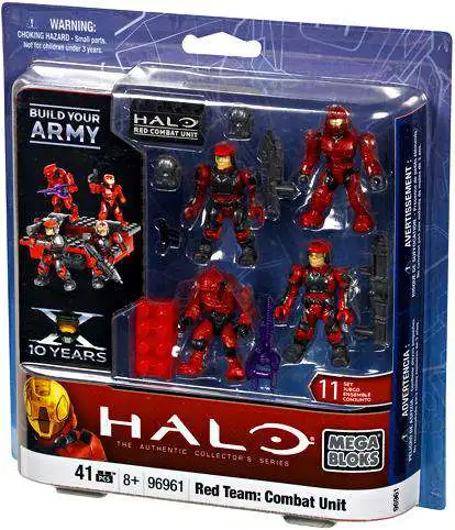 Mega Bloks Halo The Authentic Collector's Series Red Team: Combat Unit Exclusive Set #96961