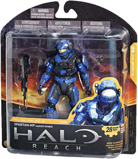 McFarlane Toys Halo Reach Series 3 Spartan MP Action Figure Blue - ToyWiz