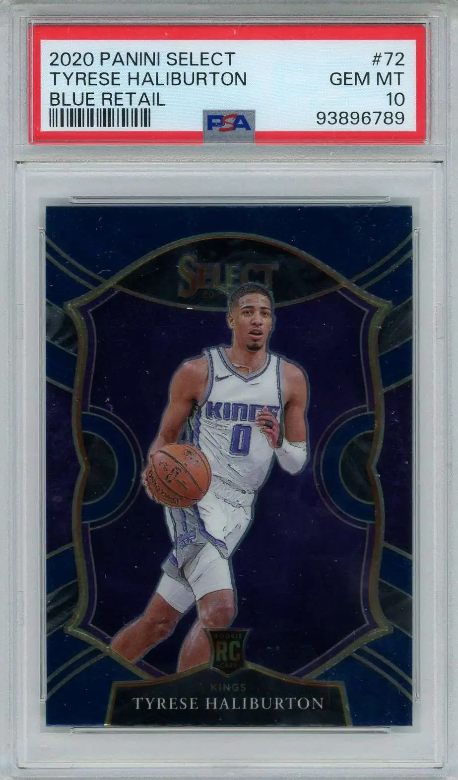 NBA 2020 Select Basketball Blue Concourse Tyrese Haliburton #72 [Rookie] [PSA 10]