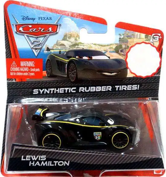 Disney / Pixar Cars Cars 2 Synthetic Rubber Tires Lewis Hamilton Exclusive Diecast Car