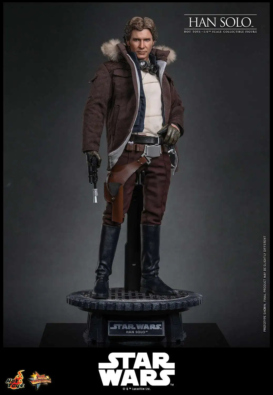 Star Wars Empire Strikes Back Movie Masterpiece Han Solo Collectible Figure [Hoth] (Pre-Order ships May 2027)