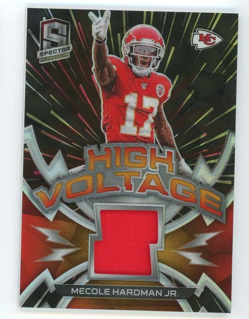 NFL 2020 Spectra Football Mecole Hardman 10/75 Patch Card #16 [High Voltage]