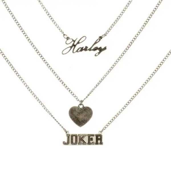 DC Suicide Squad Harley Quinn and Joker Necklace Apparel