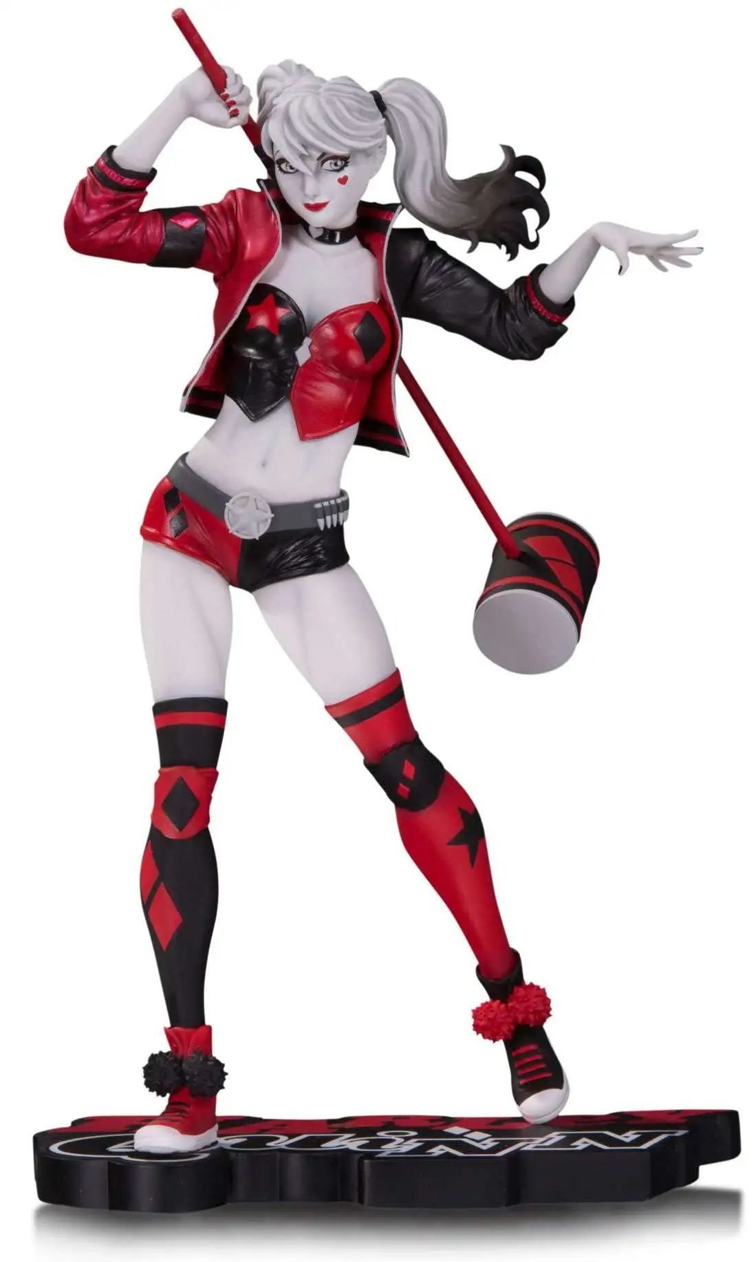 Harley Quinn by Frank Cho Statue DC Collectibles Harley Quinn Red White & Black 