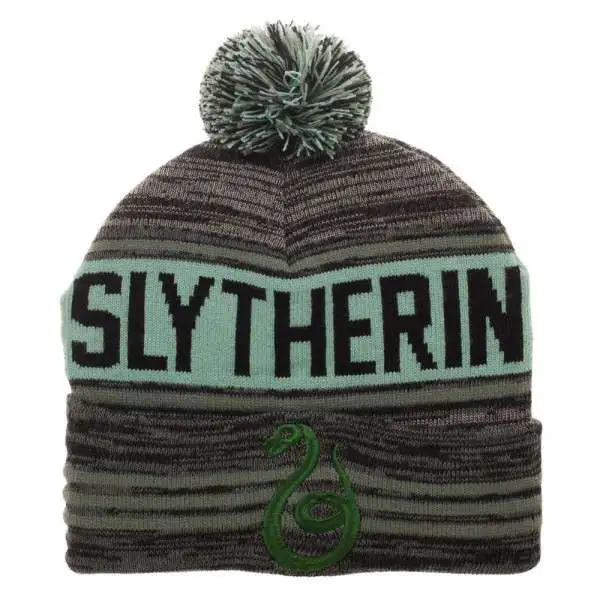 Harry Potter Slytherin Pom Knit Beanie Hat