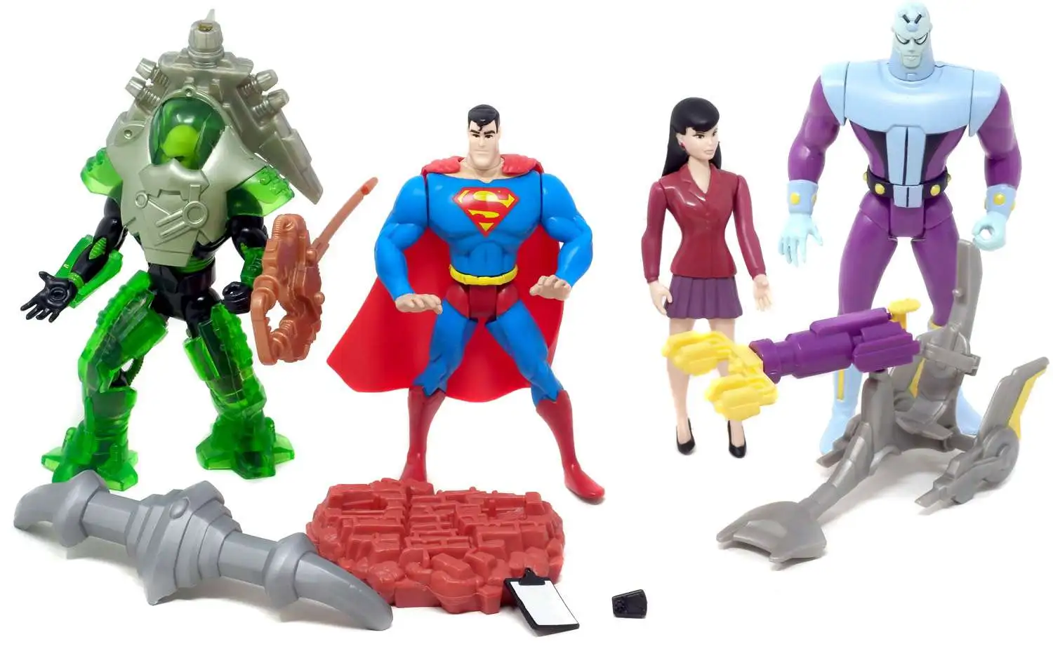 DC Superman Battle For Metropolis Action Figure 4-Pack Superman, Lois ...