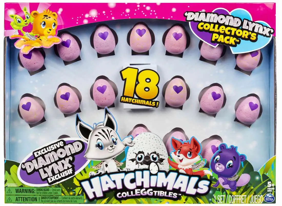 Hatchimals CollEGGtibles Diamond Lynx Collector's Pack Mystery 18-Pack