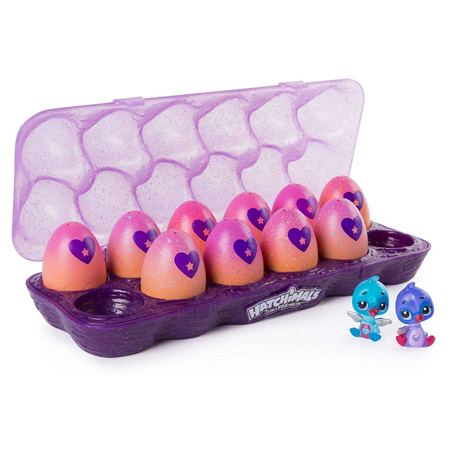 Hatchimals CollEGGtibles Neon Nightglow 12 Pack Egg Carton with Season 4 