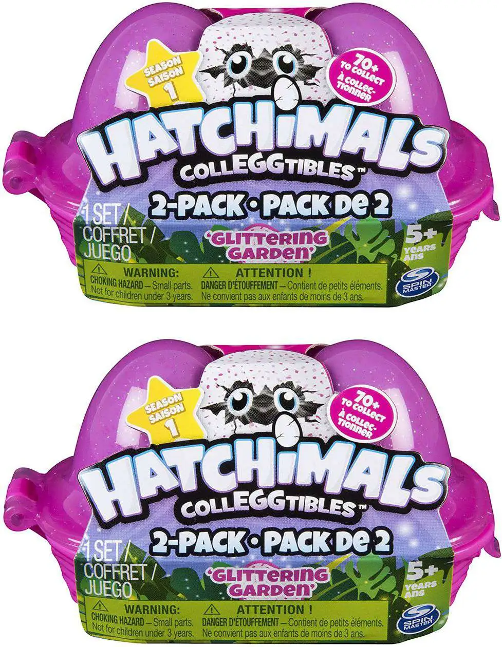 BRAND Hatchimals Colleggtibles Glittering Garden 2pk Egg Carton Season 1 for sale online 