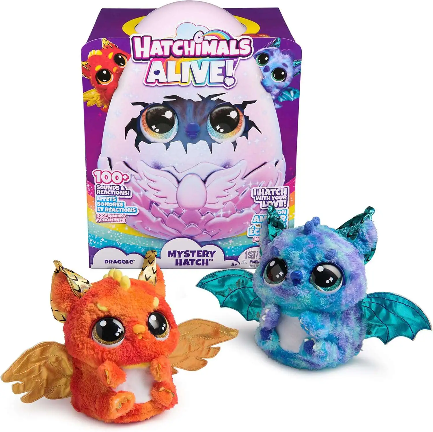 Hatchimals Alive DRAGGLE Mystery Hatch [1 RANDOM Interactive Figure!]