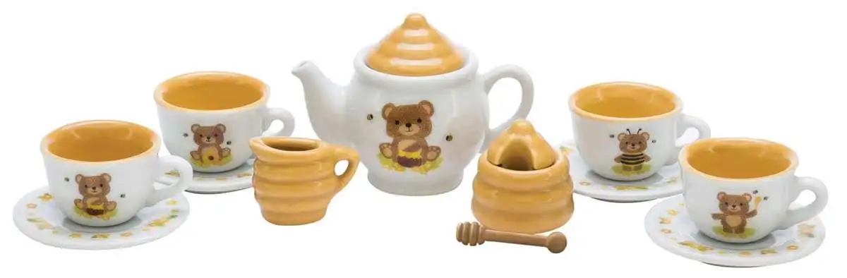 Honey Bear Porcelain Tea Set Play Set (Pre-Order ships January)
