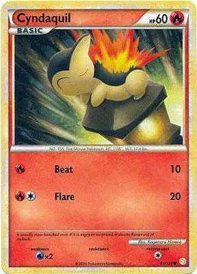 Pokemon HeartGold & Soulsilver HeartGold SoulSilver Common Cyndaquil #61