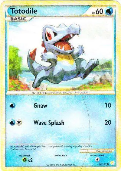 Pokemon HeartGold & Soulsilver HeartGold SoulSilver Common Totodile #86