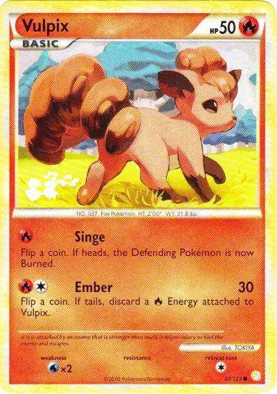 Pokemon HeartGold & Soulsilver HeartGold SoulSilver Common Vulpix #87