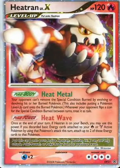 Pokemon Diamond & Pearl Promo Ultra Rare Heatran LV.X DP31 [Lightly Played]