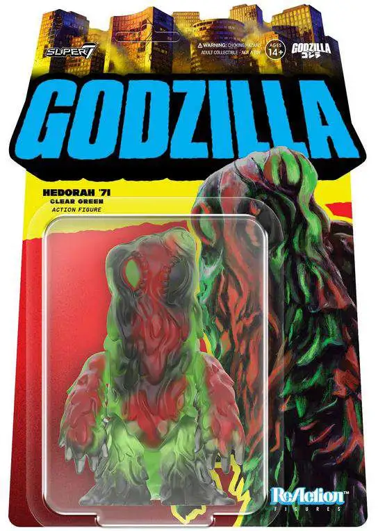 Godzilla ReAction TOHO Hedorah Action Figure [Clear Green]