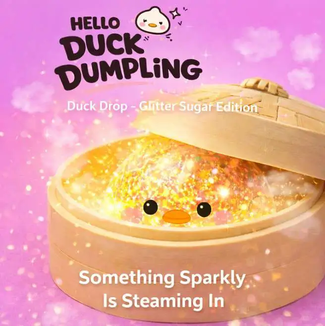 Hello Duck Dumpling GLITTER SUGAR 3.5-Inch Mystery Pack [1 RANDOM Sparkly Dumpling] (Pre-Order ships August)