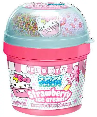 Hello Kitty Slimygloop Scoops Strawberry Ice Cream Mystery Pack