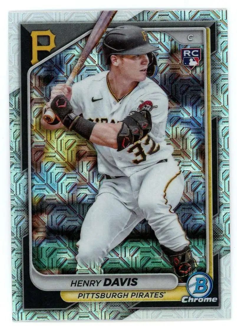 MLB Topps 2024 Bowman Baseball Mega Box Mojo Refractor Henry Davis #61