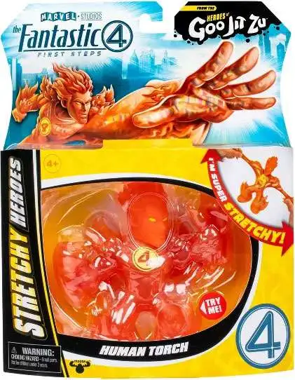 スポーツトイ・アクショントイ vosun Titos Heroes of Goo Jit Zu Marvel Fantastic Four Human Torch 8 Action