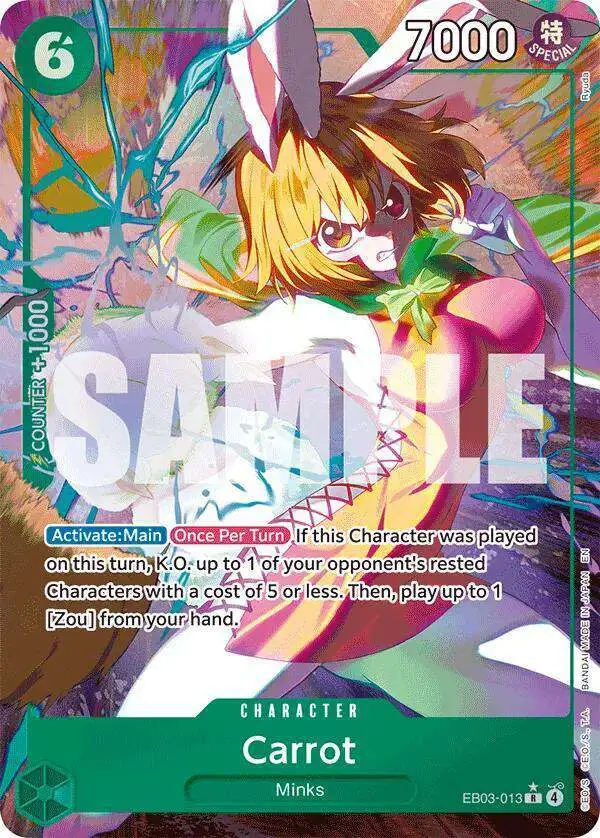 One Piece Trading Card Game Extra Booster: Heroines Edition Rare Carrot EB03-013 [Alternate Art]