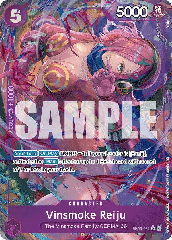 ワンピース カードゲーム ONE PIECE Vinsmoke Reiju EB03-031 Vinsmoke Reiju (EB03-031) | Busca de Cartas | LigaOnePiece