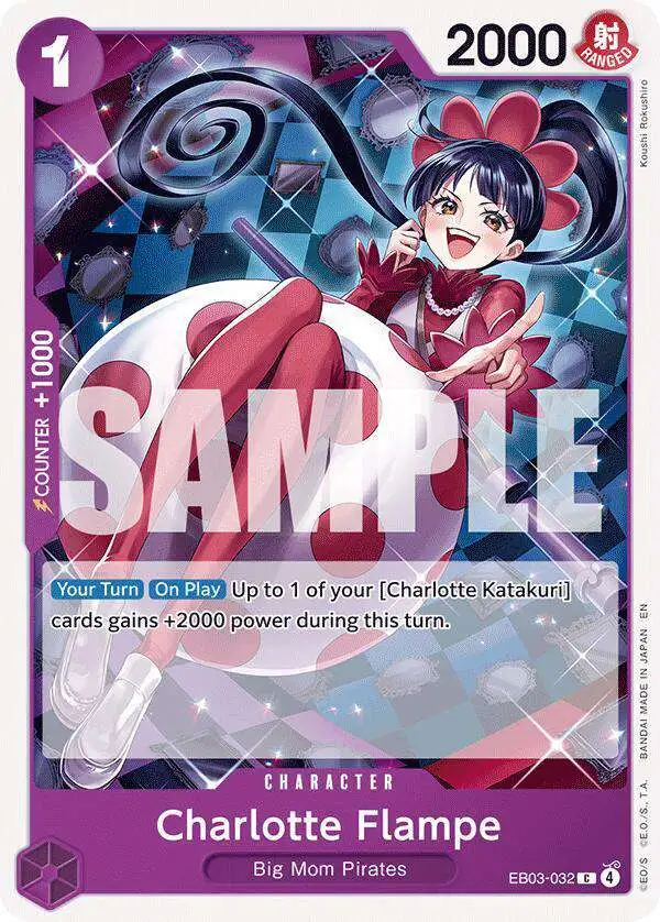 One Piece Trading Card Game Extra Booster: Heroines Edition Common Charlotte Flampe EB03-032