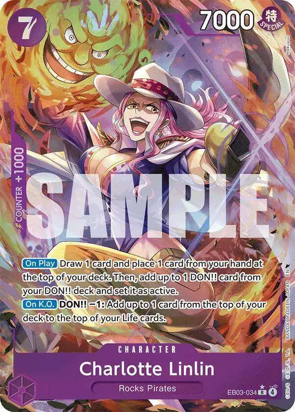 One Piece Trading Card Game Extra Booster Heroines Edition Single Card Rare Charlotte  Linlin EB03-034 Alternate Art - ToyWiz