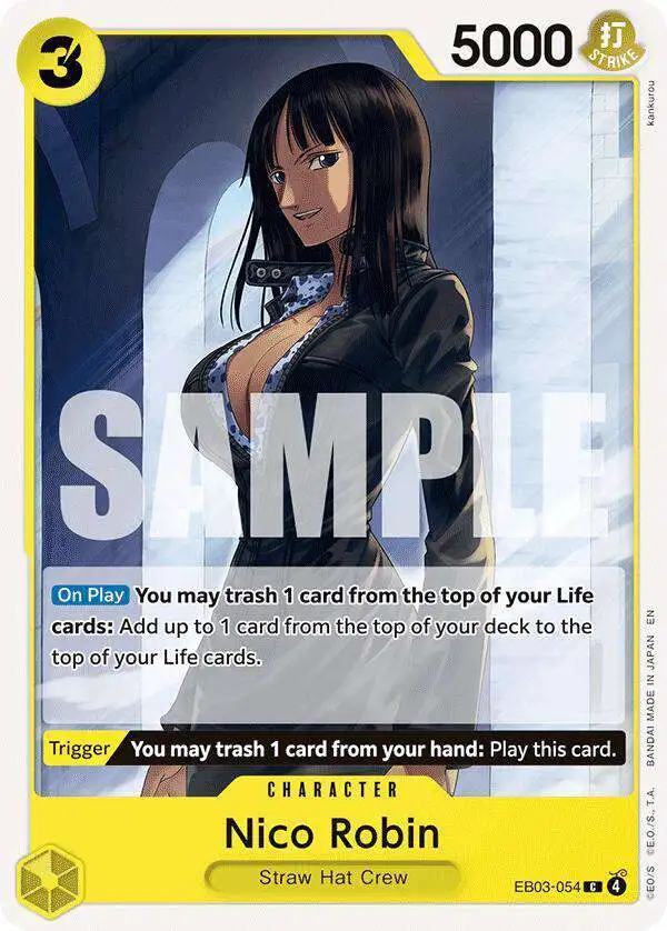 One Piece Trading Card Game Extra Booster: Heroines Edition Common Nico  Robin EB03-054