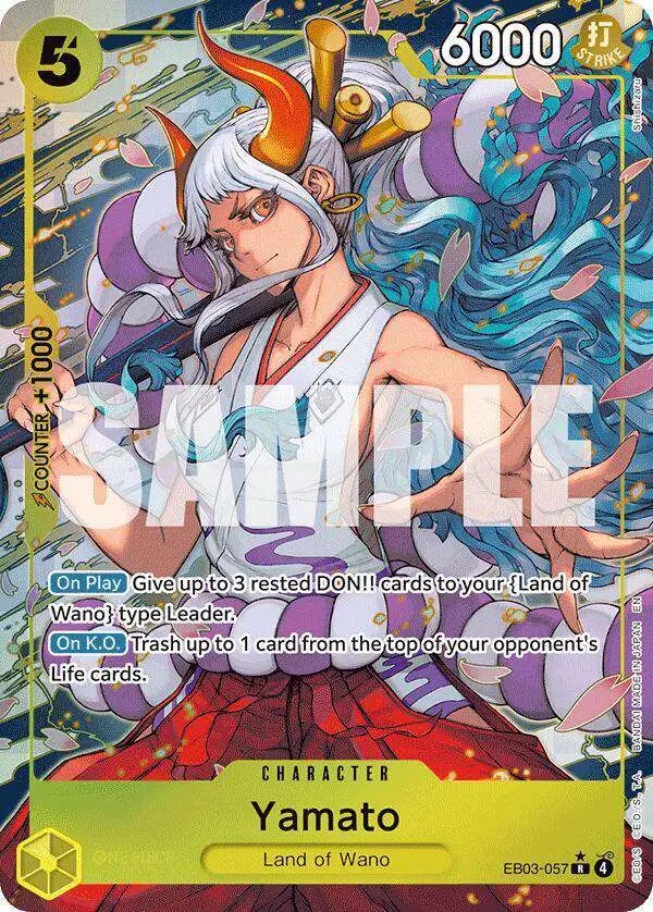 One Piece Trading Card Game Extra Booster: Heroines Edition Rare Yamato EB03-057 [Alternate Art]