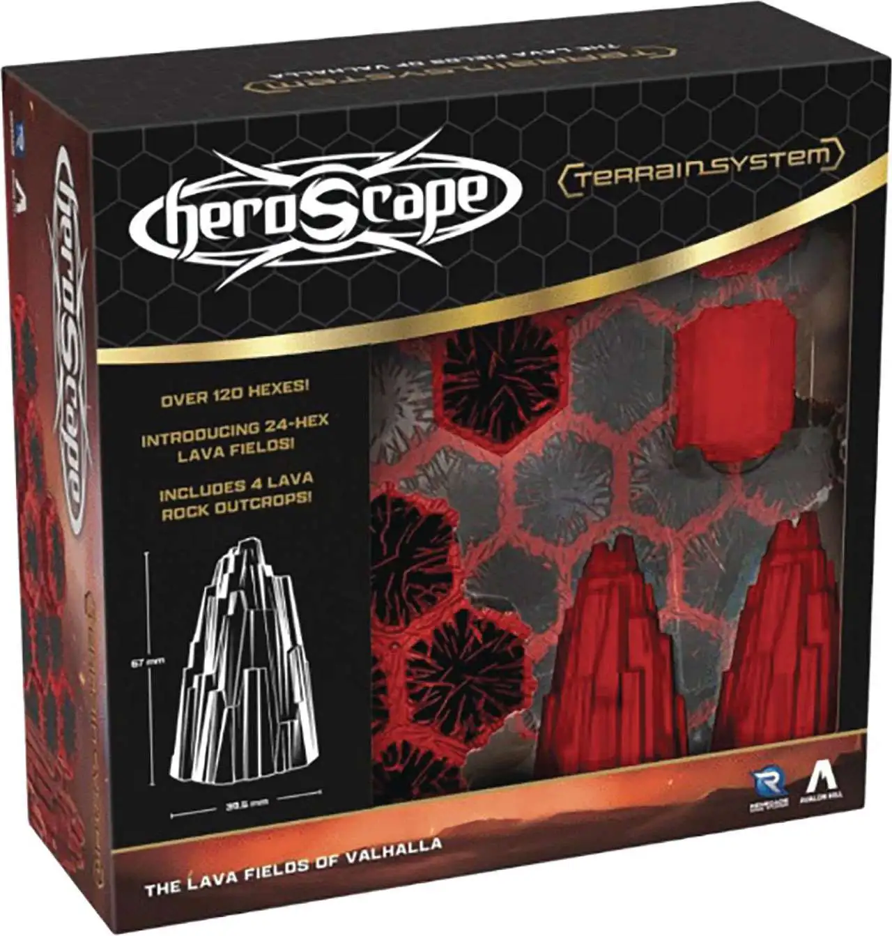 Heroscape Age of Annihilation The Lava Fields of Valhalla Terrain Expansion (Pre-Order ships January)